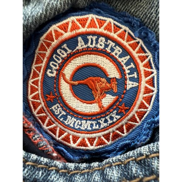 Vintage Coogi Australia Jean Shorts Embroidered Patch Baggy Size 6 Boy Girl - Picture 14 of 16